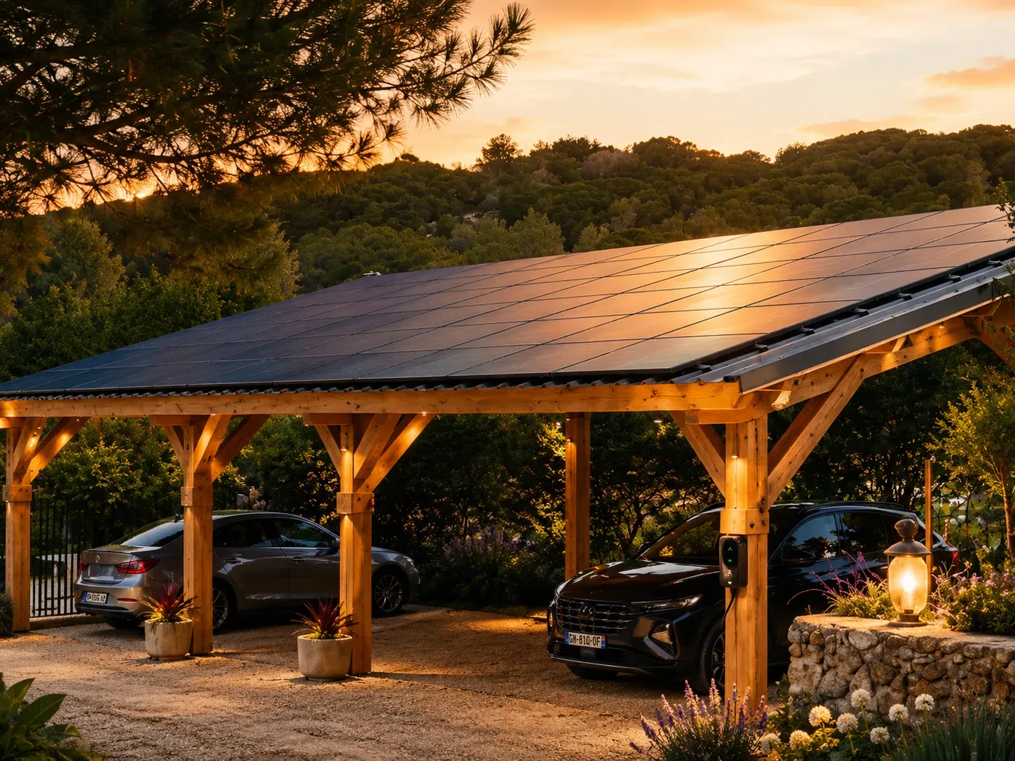 Carport solaire photovoltaïque